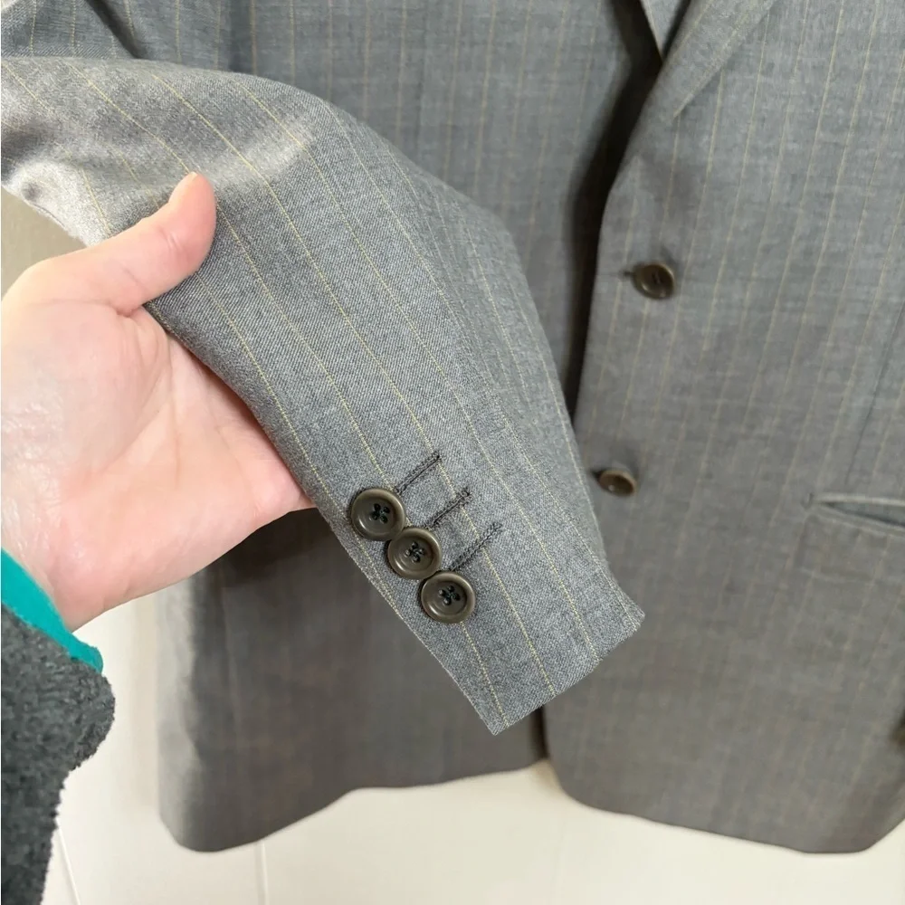 TRUSSINI Linea Nuova Suit jacket SZ 40R Grey Fully Lined men’s